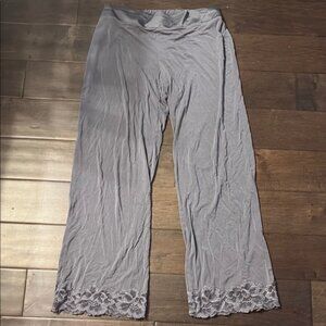 Soma Camelllia Lace Pajama Pants Excalibur Greysize small